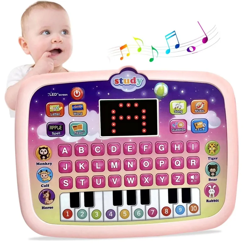 Early Education Baby Learning Tablet – Interactive ABCs, Numbers, Piano & LED Screen for Toddlers